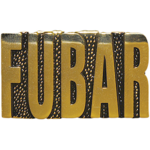 FUBAR Lapel Pin Eagle Emblems (P12458) Main Image