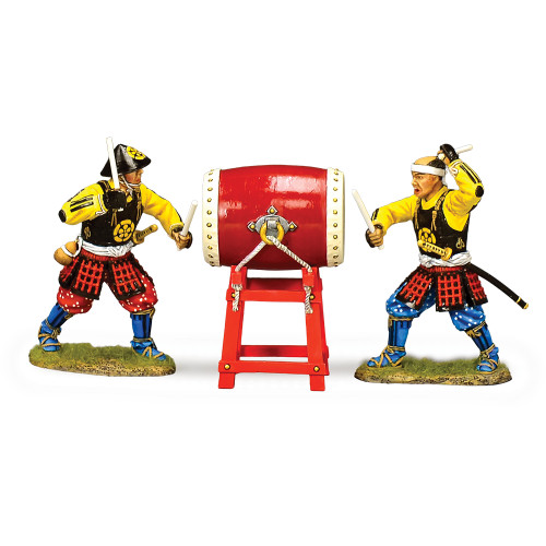 Ashigaru Taiko Drum Set 1/30 Figure K&C (SW014) Main Image