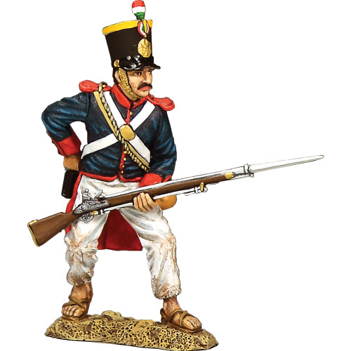Santa Anna's Soldier reaching for a cartridge 1/30 Figure K&C (RTA129) Main Image