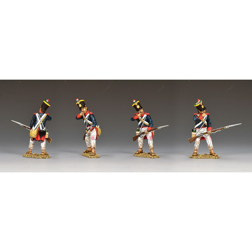 Santa Anna's Soldier Opening a Cartridge 1/30 Figure K&C (RTA130) 1:30 scale Metal by King and Country Alt Image 1
