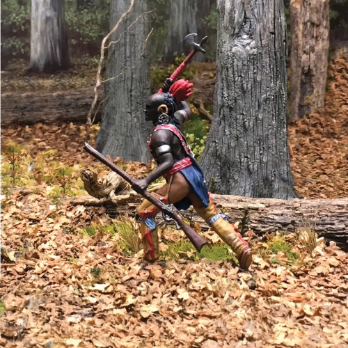Native Attacking with Trade Axe 1/30 Figure William Britain (16117) 1:30 Scale Metal by William Britain Alt Image 1