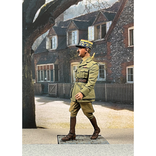 French General Charles De Gaulle 1944-45 1/30 Figure William Britain (10181) 1:30 scale Metal by William Britain Alt Image 1