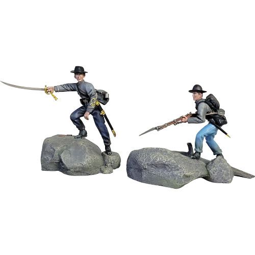 Confederate Officer and Infantryman 1/30 Figure Set No.2 William Britain (31490) Main Image