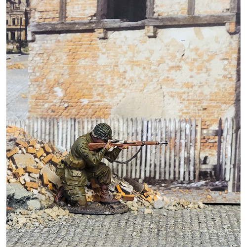 101st ABD 506th PIR E Co. SSG Shifty Powers 1/30 Figure  William Britain (25315) 1:30 scale Metal by William Britain Alt Image 1