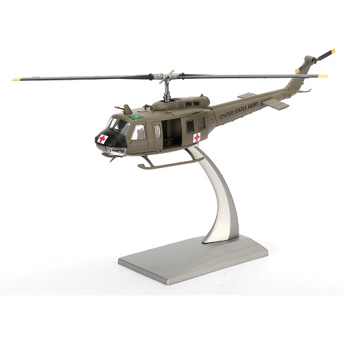 Bell UH-1H Iroquois Huey 1/72 Die Cast Model - 57th Medical Dustoff Detachment U.S. Army Vietnam 1967 1:72 scale Diecast Helicopter by Bless Wing Alt Image 1