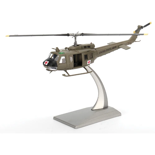 Bell UH-1H Iroquois "Huey" 1/72 Die Cast Model - 57th Medical "Dustoff" Detachment, U.S. Army, Vietnam, 1967 Alt Image 1