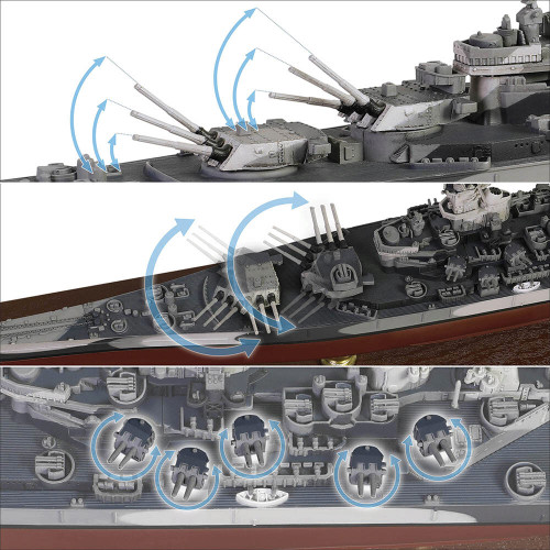 USS Missouri BB-63 1/700 Die Cast Model - Full Hull Display 1:700 scale Metal by Forces of Valor Alt Image 3