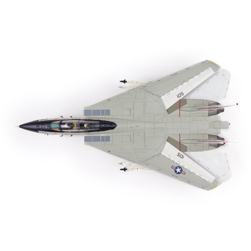F-14A Tomcat 1/72 Die Cast Model - HA5261 VF-41Black Aces USS Nimitz 1978 1:72 scale Metal by Hobby Master Alt Image 5