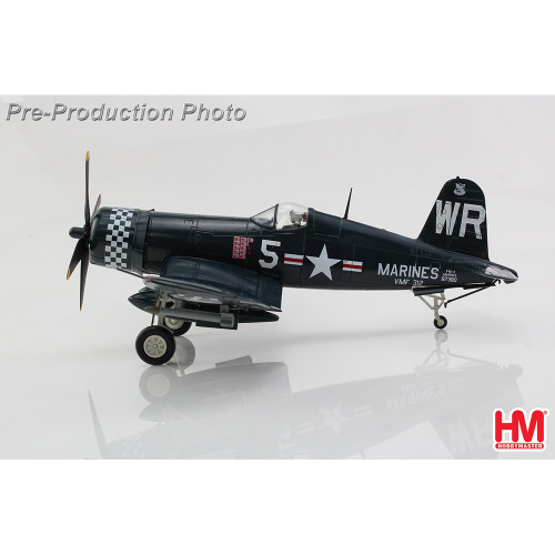 F4U-4 CORSAIR 1/48 DIE CAST MODEL - HA8228 Capt. Phillip C. Delong, VMF-312, USS Bataan, April 1951 Alt Image 1