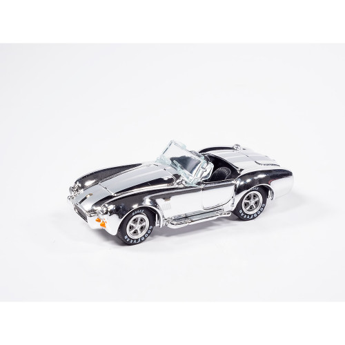 Shelby Cobra 50th Continuation Car & Shelby Cobra Daytona - Chrome 1:64 Scale Diecast Model Car by Johnny Lightning Alt Image 2