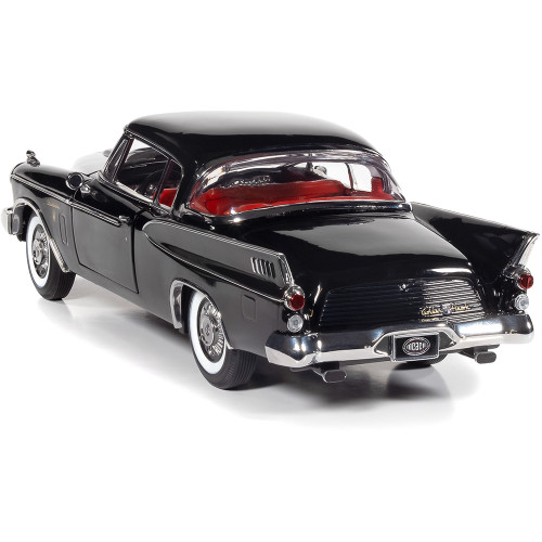 1957 Studebaker Gold Hawk MCACN - Midnight Black 1:18 Scale Diecast Model Car by Auto World Alt Image 5