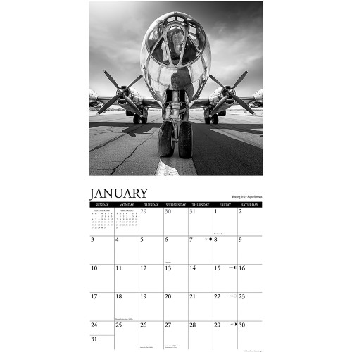 Classic Airplanes 2027 Wall Calendar Willow Creek (65143) Alt Image 2