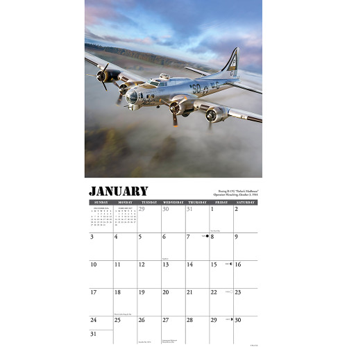 Warbirds of WWII 2027 Wall Calendar Willow Creek (62821)   by Willow Creek Press Inc. Alt Image 2