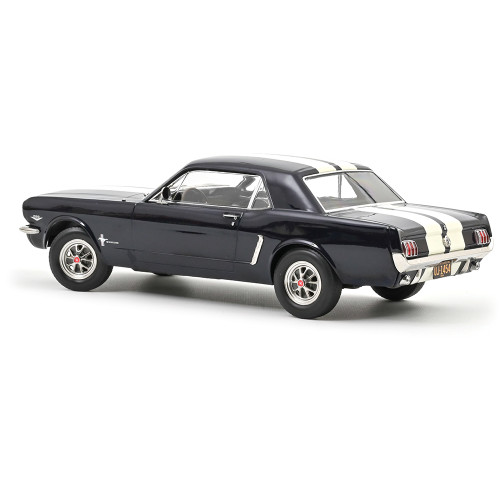1966 Ford Mustang Coupe - Nightmist Blue 1:18 Scale Diecast Model Car by Norev Alt Image 2