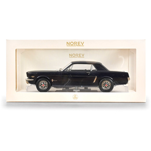 1966 Ford Mustang Coupe - Nightmist Blue 1:18 Scale Diecast Model Car by Norev Alt Image 4