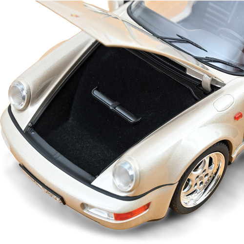 1992 Porsche 911 Turbo Look Cabriolet -Zermatt silver | Norev