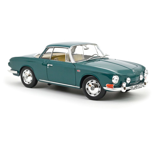 1963 VW Karmann Ghia 1500 - Smaragd Green 1:18 Scale Diecast Model Car by Norev Alt Image 1