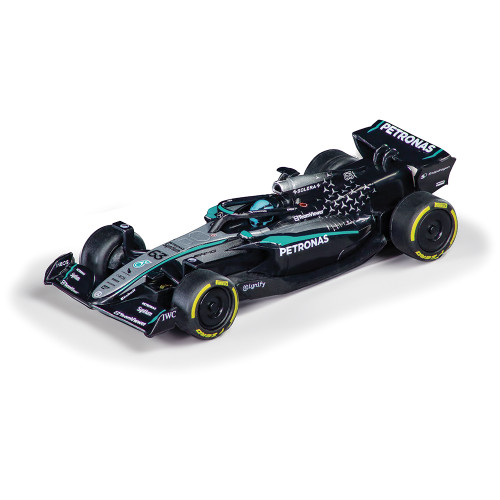 F1 Mercedes-AMG PETRONAS Formula One Team #63 Russel & #12 Antonelli Pull & Speed Twinpack 1:43 Scale Plastic Model Car by Carrera Alt Image 1