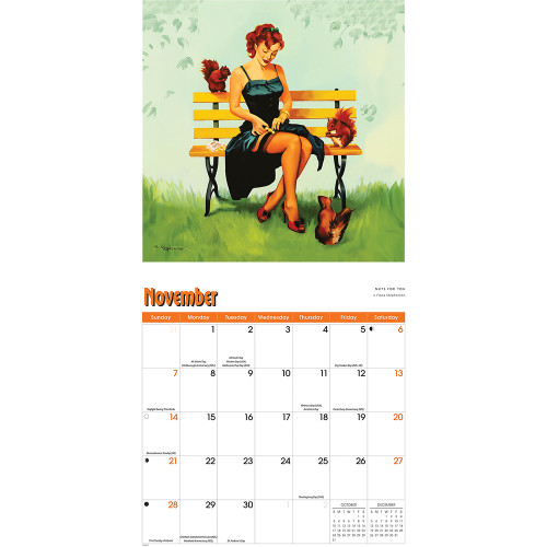 Pinups 2027 Wall Calendar CAROUSEL (270823)   by Carousel Calendars Alt Image 4