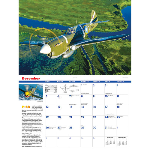 Golden Age of Flight 2027 Wall Calendar CAROUSEL (270563)   by Carousel Calendars Alt Image 4