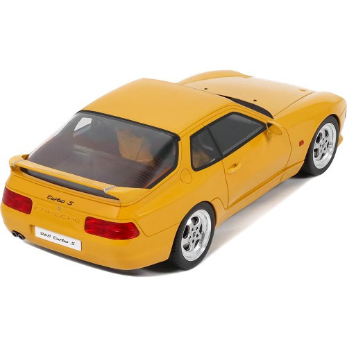 1993 Porsche 968 Turbo S - Yellow 1:18 Scale Cast Resin Model Car by GT Spirit Alt Image 3