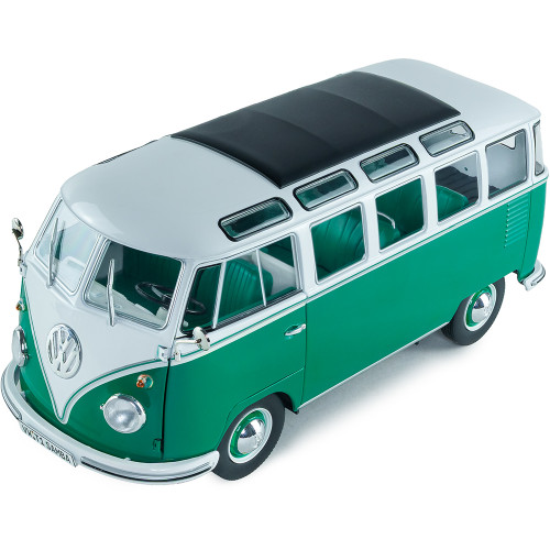 1962 Volkswagen T1 Samba - Green / White Alt Image 1