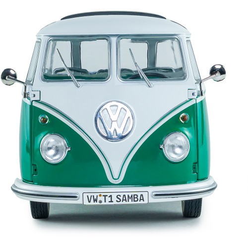 1962 Volkswagen T1 Samba - Green / White Alt Image 7