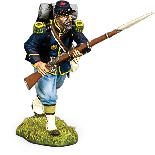 Infantryman Charging 1/30 Figure 1:30 Scale Metal by King and Country Main Image