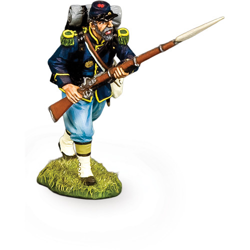 Infantryman Charging 1/30 Figure 1:30 Scale Metal by King and Country Alt Image 2