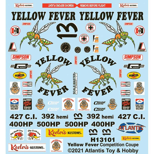 Yellow Fever Competition Coupe 1/25 Kit Alt Image 1
