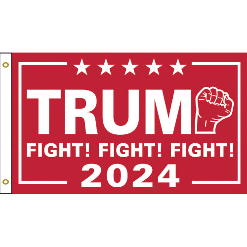 Trump Fight Flag  SRFFFFL  Polyester by Capsmith Inc Main Image