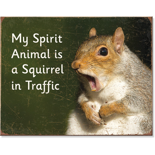 Spirit Animal Metal Sign Desperate Enterprises (2717) Main Image