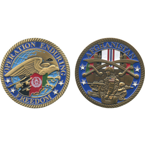 OEF Afghanistan Challenge Coin Eagle Crest (2474) Main Image