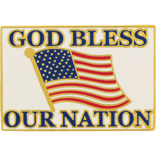 God Bless Our Nation Lapel Pin P62978 (C) Main Image
