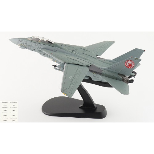 F-14A Tomcat 1/72 Die Cast Model HA5260 160665, VF-1, US Navy | Metal