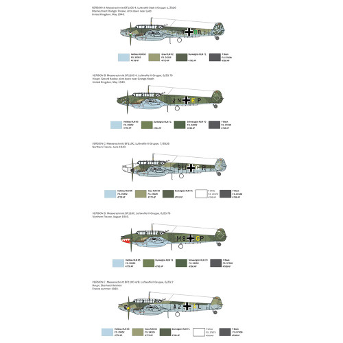 Bf-110C 1/72 Kit Italeri (0049s) Alt Image 1