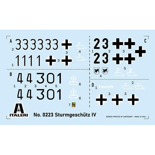 Sturmgeschutz IV 1/35 Kit Italeri (0223s) Alt Image 2