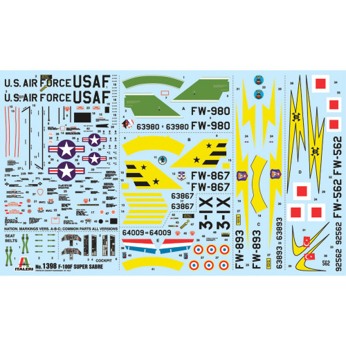 F-100F Super Sabre 1/72 Kit Alt Image 2