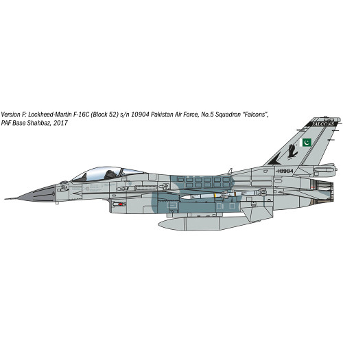 F-16C Fighting Falcon 1/48 War Thunder Kit Italeri 35105 Alt Image 4