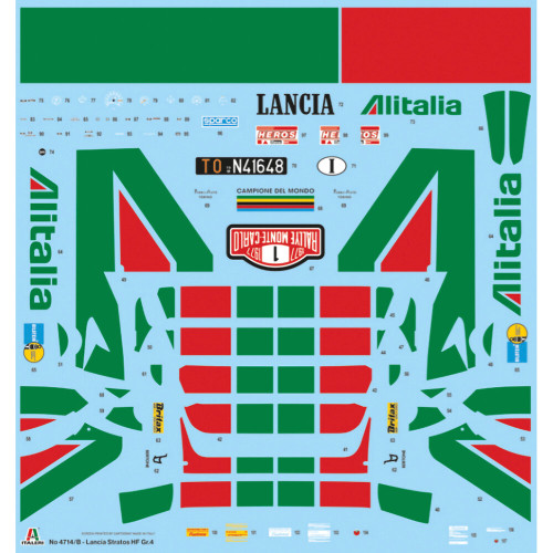 Lancia Stratos HF Gr.4 1/12 Kit Plastic | Italeri