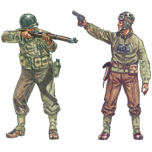 American Infantry 1/72 Plastic Figures Italeri (6120s) Alt Image 1