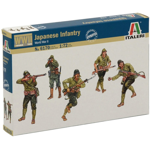 Japanese Infantry 1/72 Plastic Figures Italeri (6170s) Alt Image 1