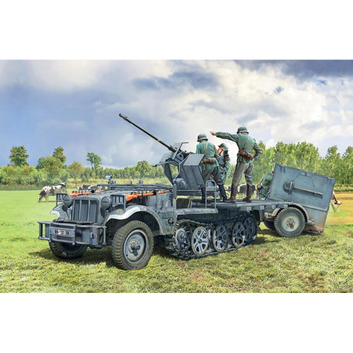 Sd.Kfz 10/4 With Flak 30 1/35 Kit Italeri 6395 Alt Image 1