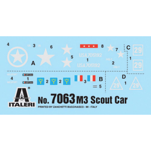 M3A1 Scout Car 1/72 Kit Italeri (7063) Alt Image 2