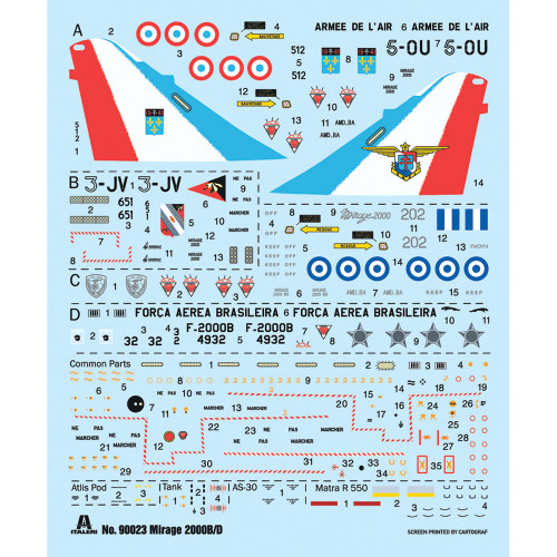 Mirage 2000 B/D 1/72 Kit Alt Image 2