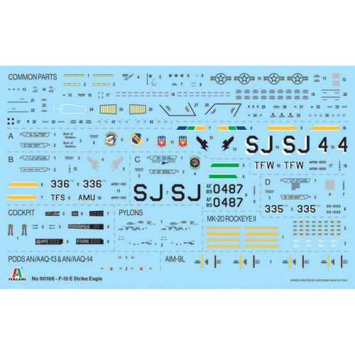 F-15E Strike Eagle 1/72 Kit Italeri (90016) Alt Image 3