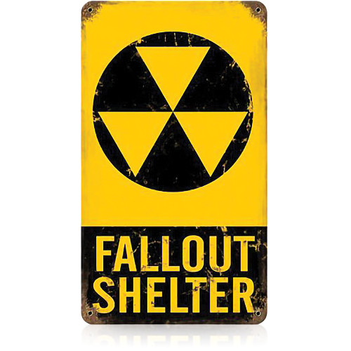 Fallout Shelter Metal Sign   by Vintage Sign Co. Main Image