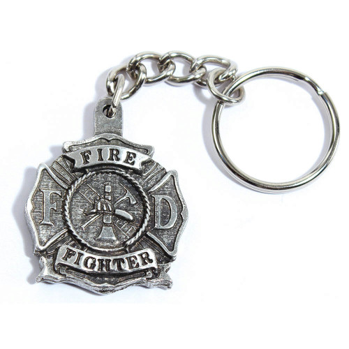 Firefighter Logo Keychain K235 Alt Image 1