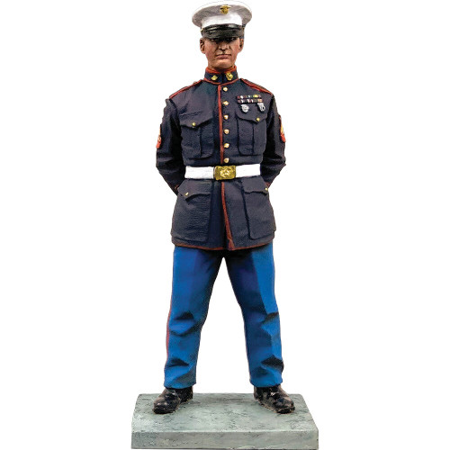 U.S. Marine in Dress Blues 1/30 Figure - Post WWII William Britain 13054 Main Image