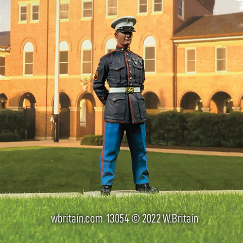 U.S. Marine in Dress Blues 1/30 Figure - Post WWII William Britain 13054 Alt Image 2
